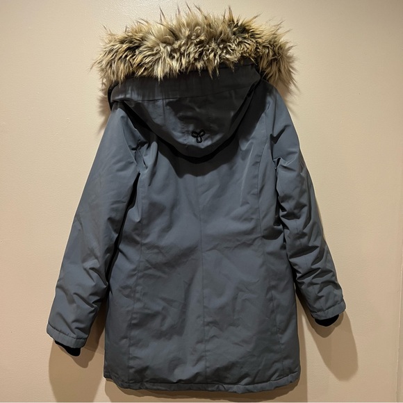 Aritzia TNA Haven Mid Length Parka Evening Dove Size L - Picture 6 of 16